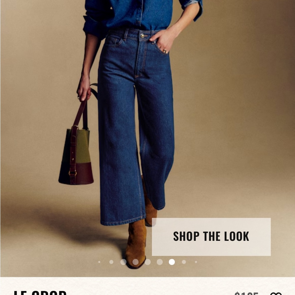Sezane Le Crop jeans - Size 14US (EU 46) like new/EUC - Picture 7 of 7